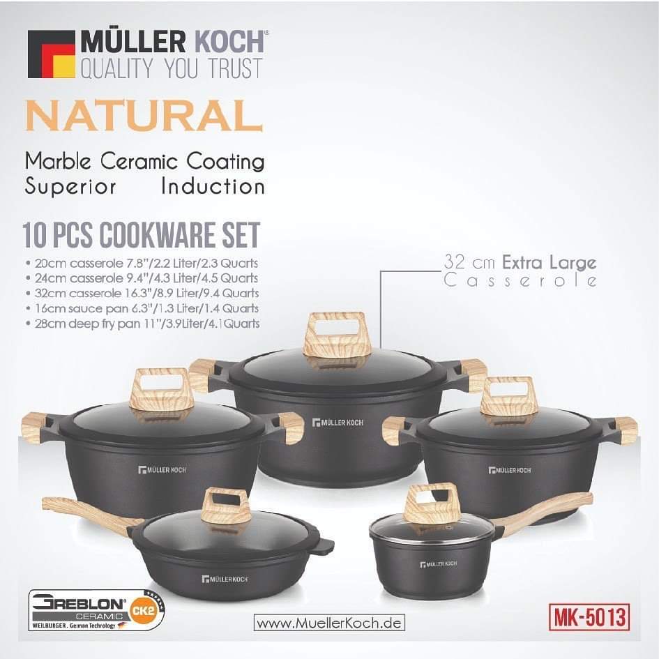 Muller+Koch+MK+5013+Aluminum+German+Ceramic+Granite+Nonstick+Coating
