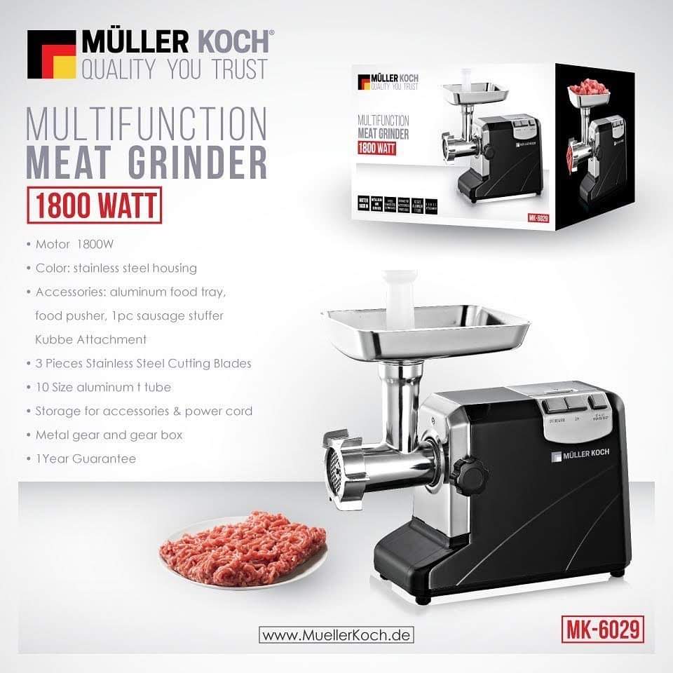 Muller Koch Multi Function Meat Grinder 1800 WATT