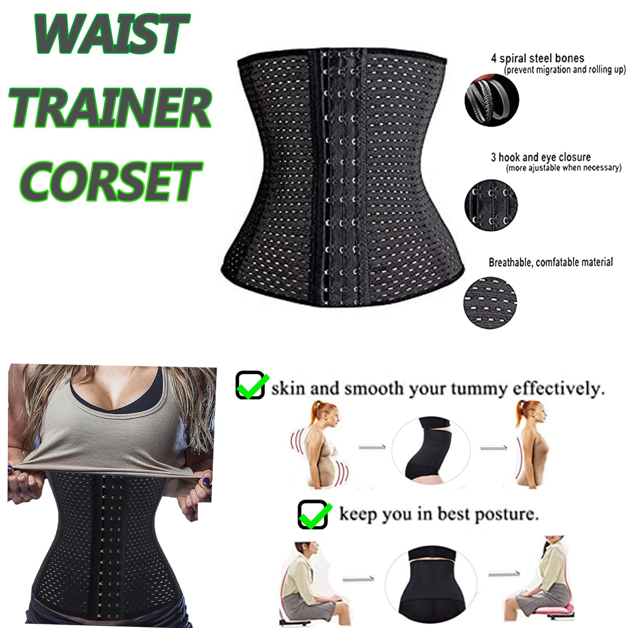 New+And+Improve+Waist+Trainer+Corset+for+Weight