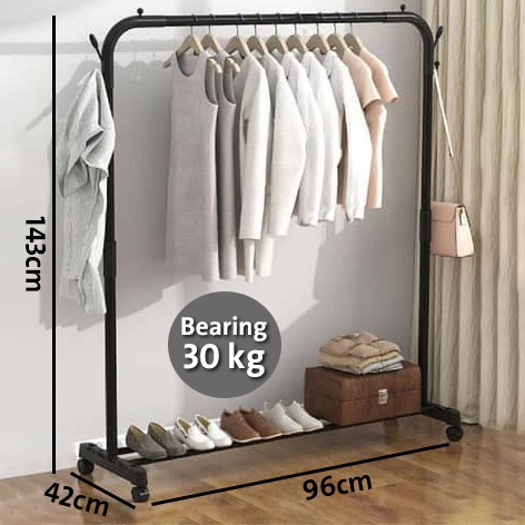 New Simple Floor Clothes Rack,Multifunction Drying Rack Bearing 30KG