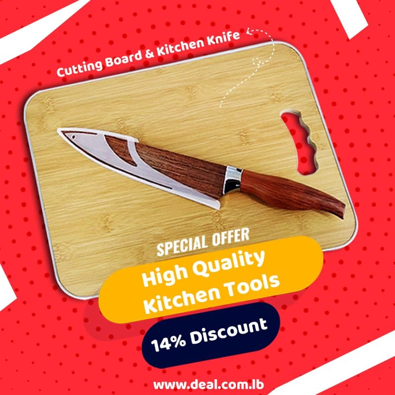 Offer Cutting Board With 33cm Kitchen Knife