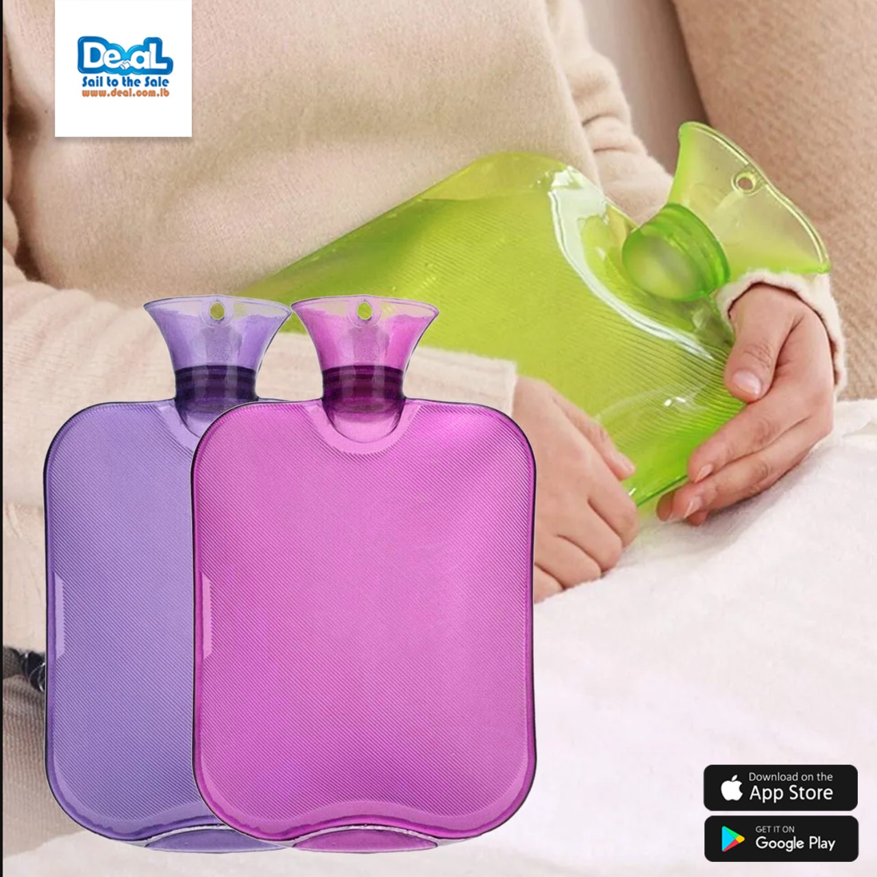 PVC+Silicone+Hot+%26+Cold+Water+Bag+2000ml