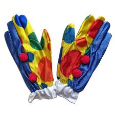 Party Clown Colorful Gloves