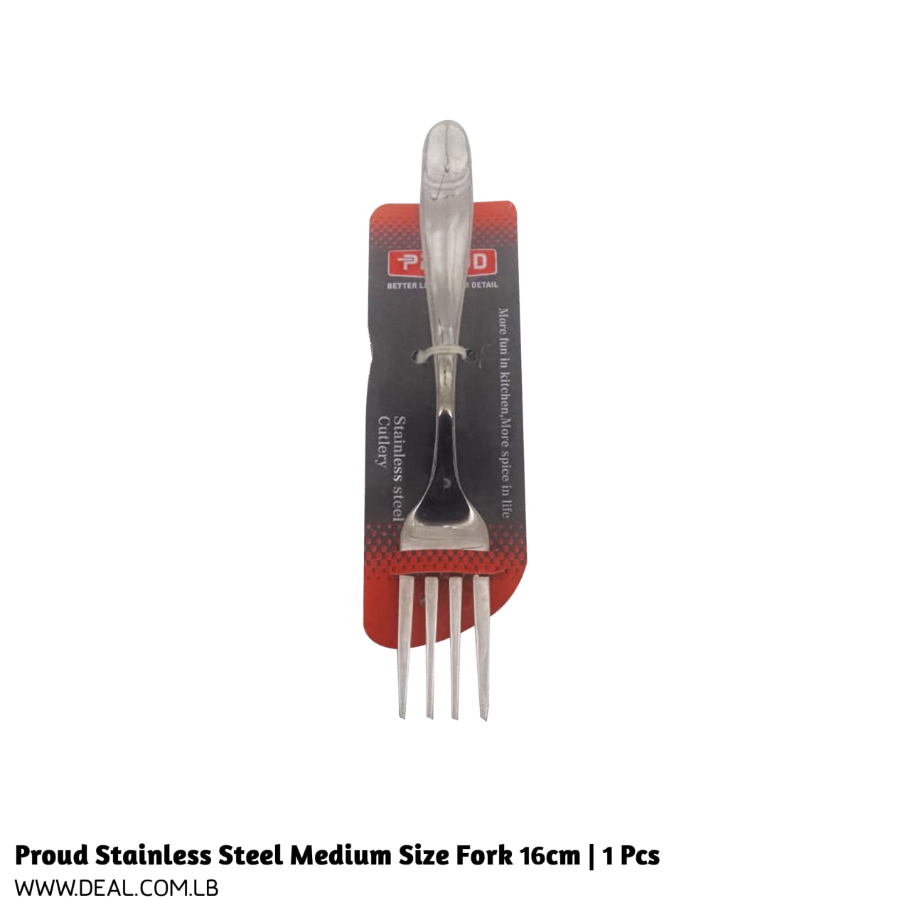 Proud Stainless Steel Medium Size Fork 16cm  1 Pcs