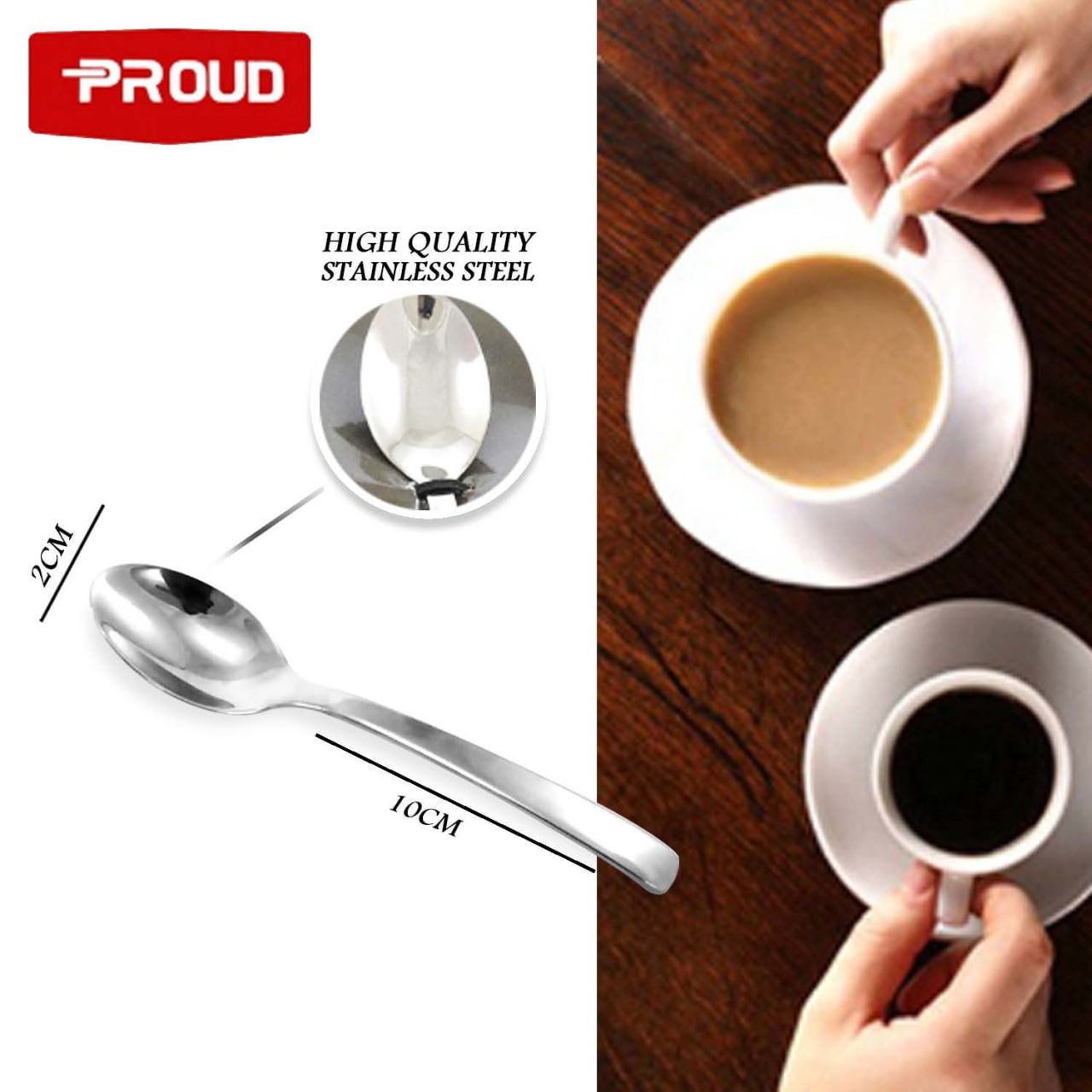 Proud+Stainless+Steel+Small+Spoon+10cm