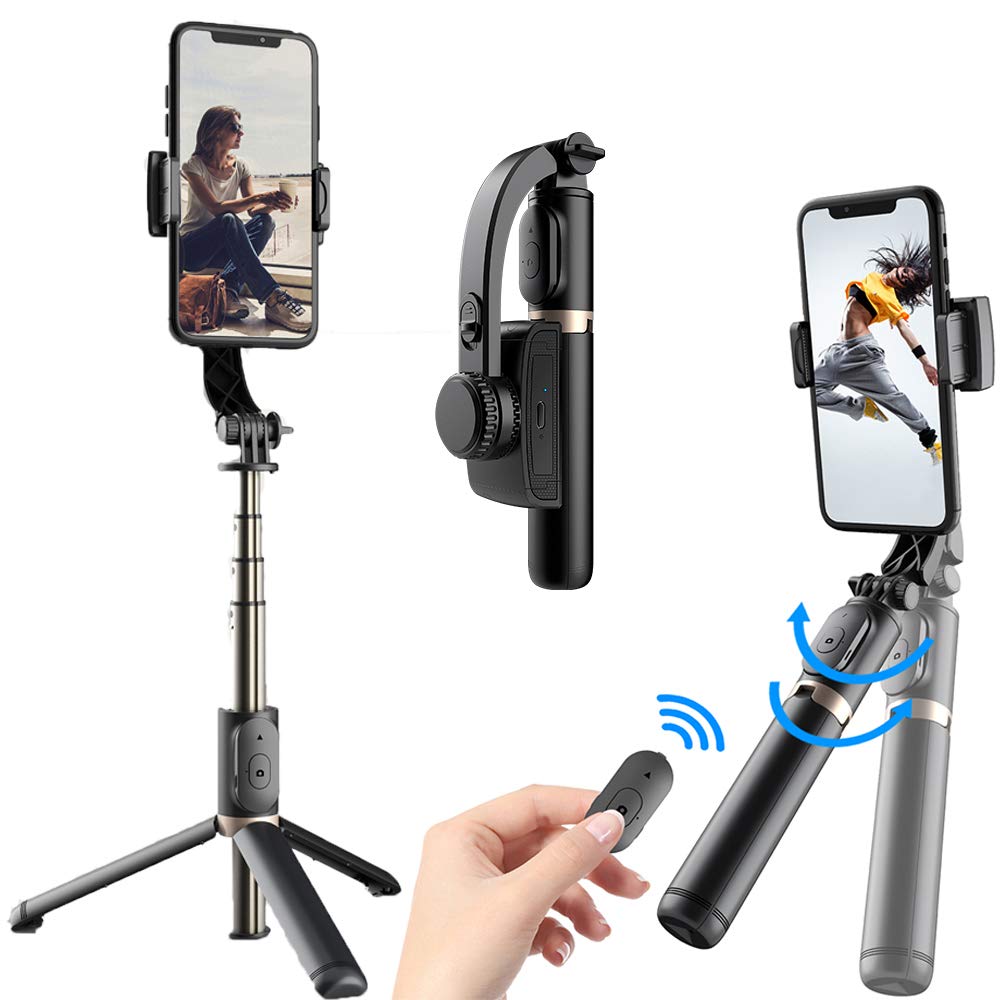 Q08 Handheld Gimbal Stabilizer with Bluetooth Shutter for Phone Camera Selfie Stick Tripod for Smartphone