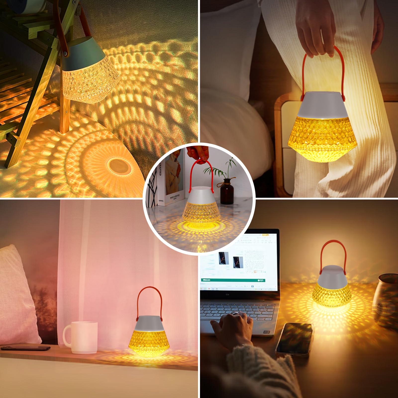 Rechargeable Crystal Camping Lamp