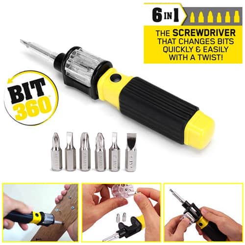 BIT 360: 6 in 1 Screwdriver Set