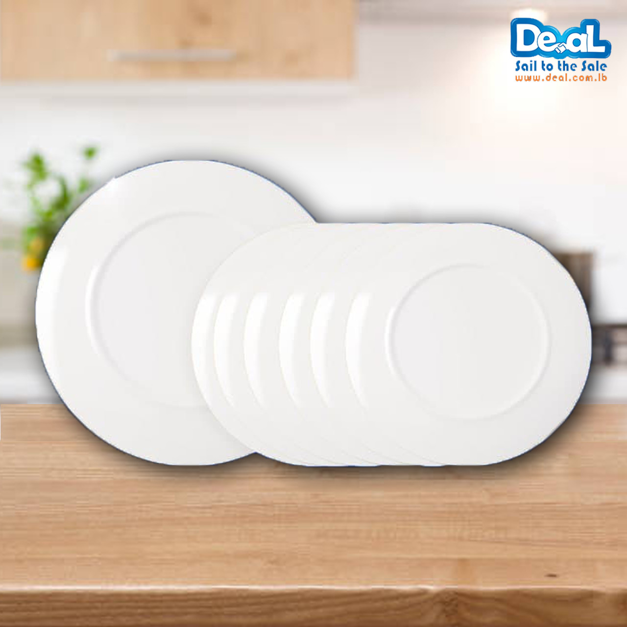 Set of 7 pcs Flat plate