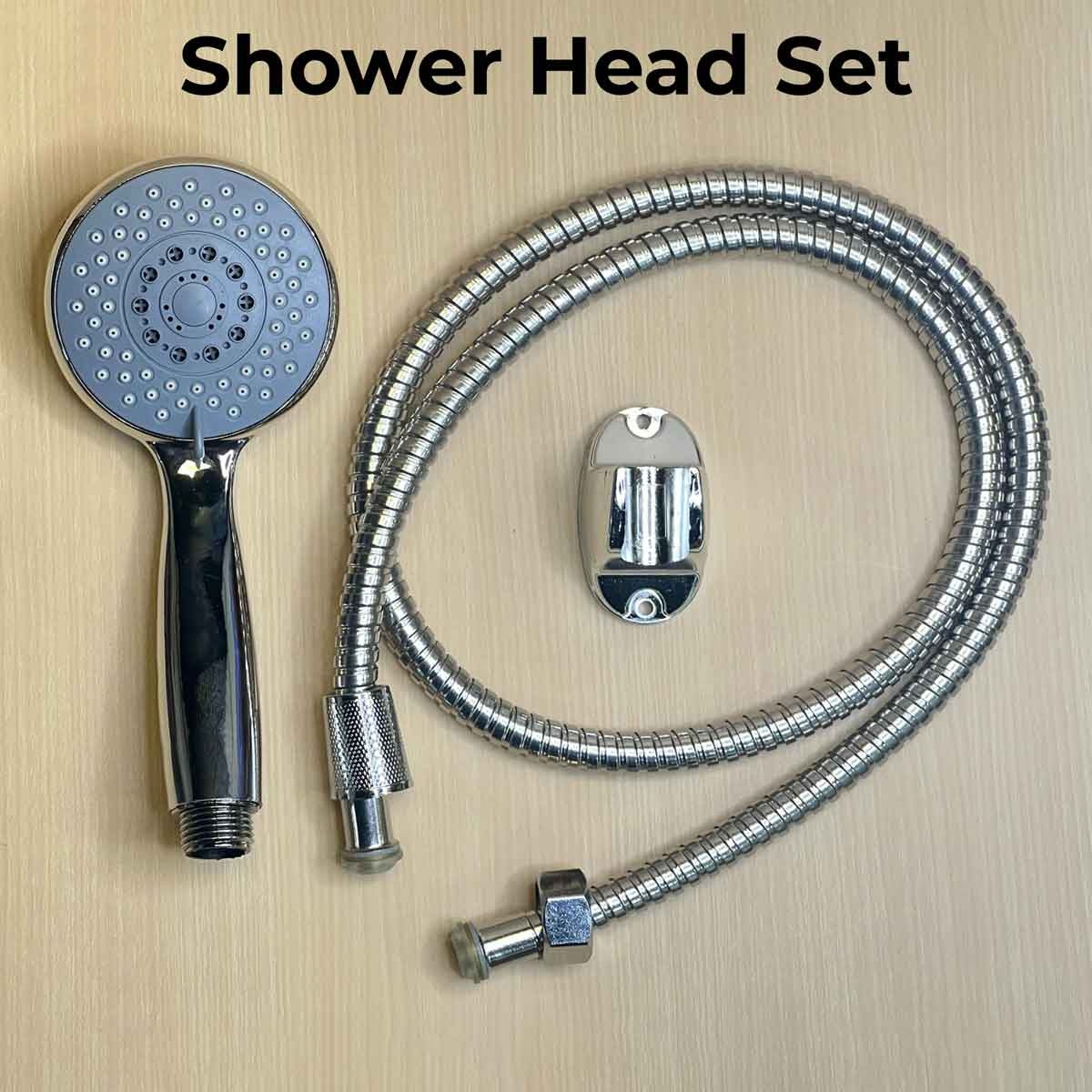 Shower Head Set,Shower Head with Hose and Base,Bathroom Shower Set
