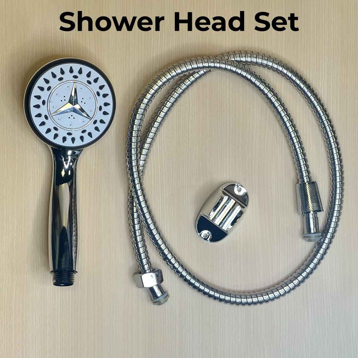 Shower Head with Hose and Base,Mercedes Shower Head,Shower Set,Bathroom Shower set