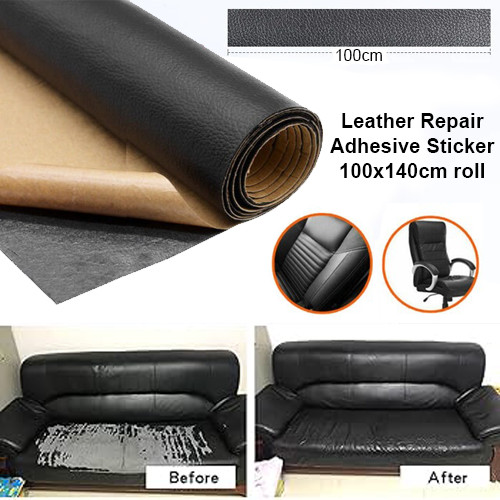 Sofa Leather Repair Adhesive Sticker Thickened PU Leather Patch seamless repair for sofas, Car Seat, Handbag, Suitcases, Jackets 100*140cm