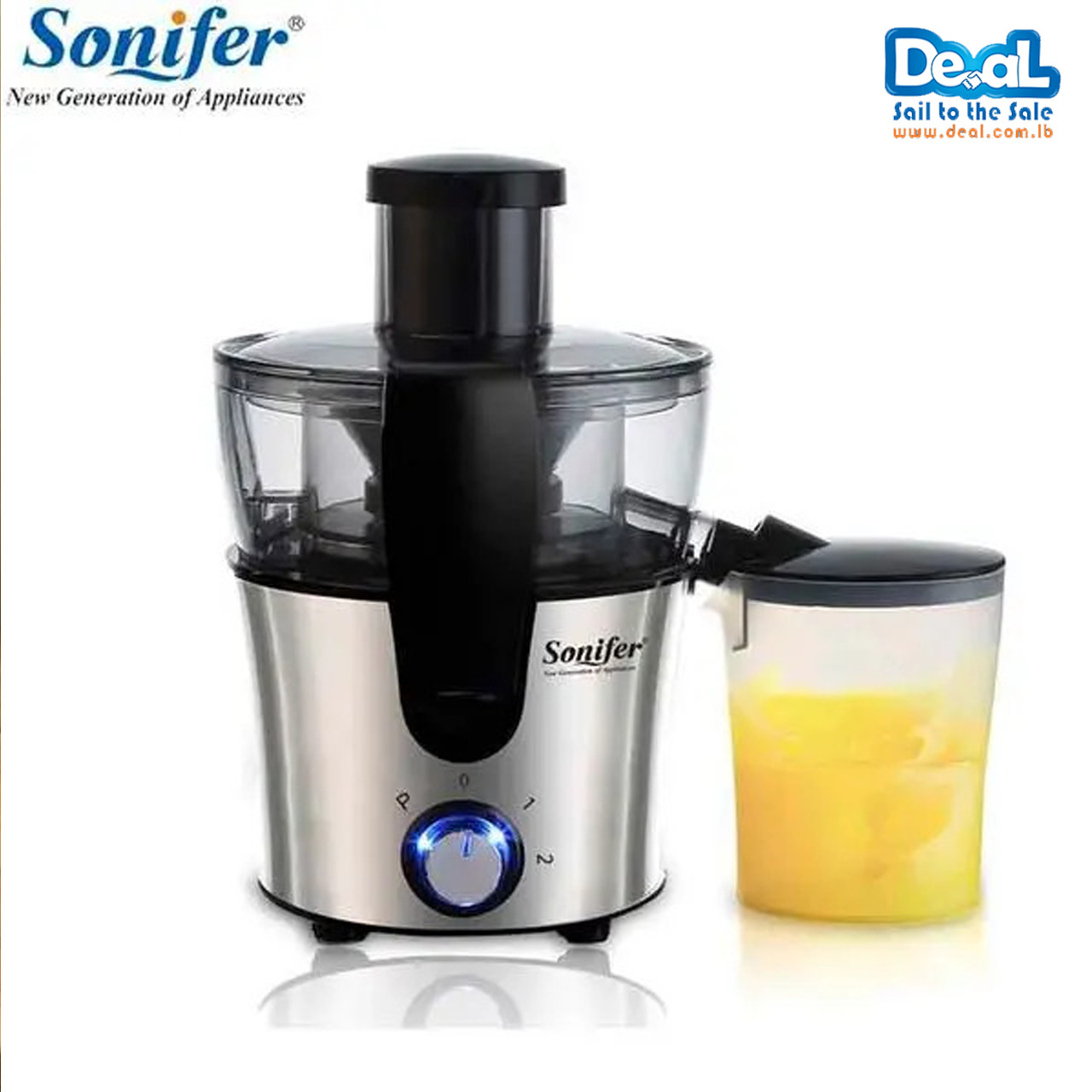 Sonifer Dual Speed Fruit And Vegetable Juice Extractor Removable Stainless steel Juicers Fruit Drinking Machine
