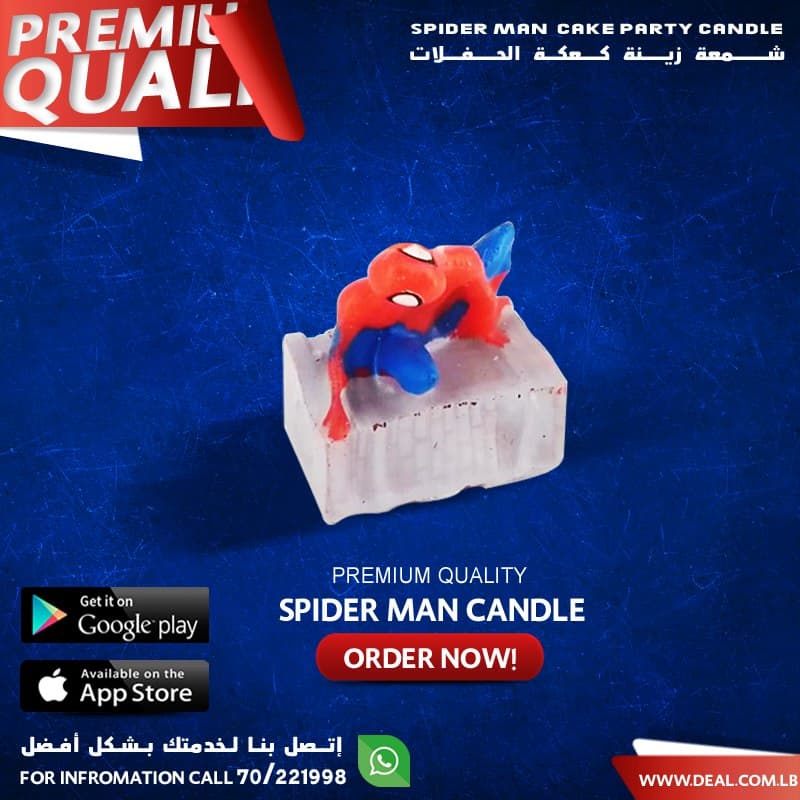 Spider Man Figure Candle