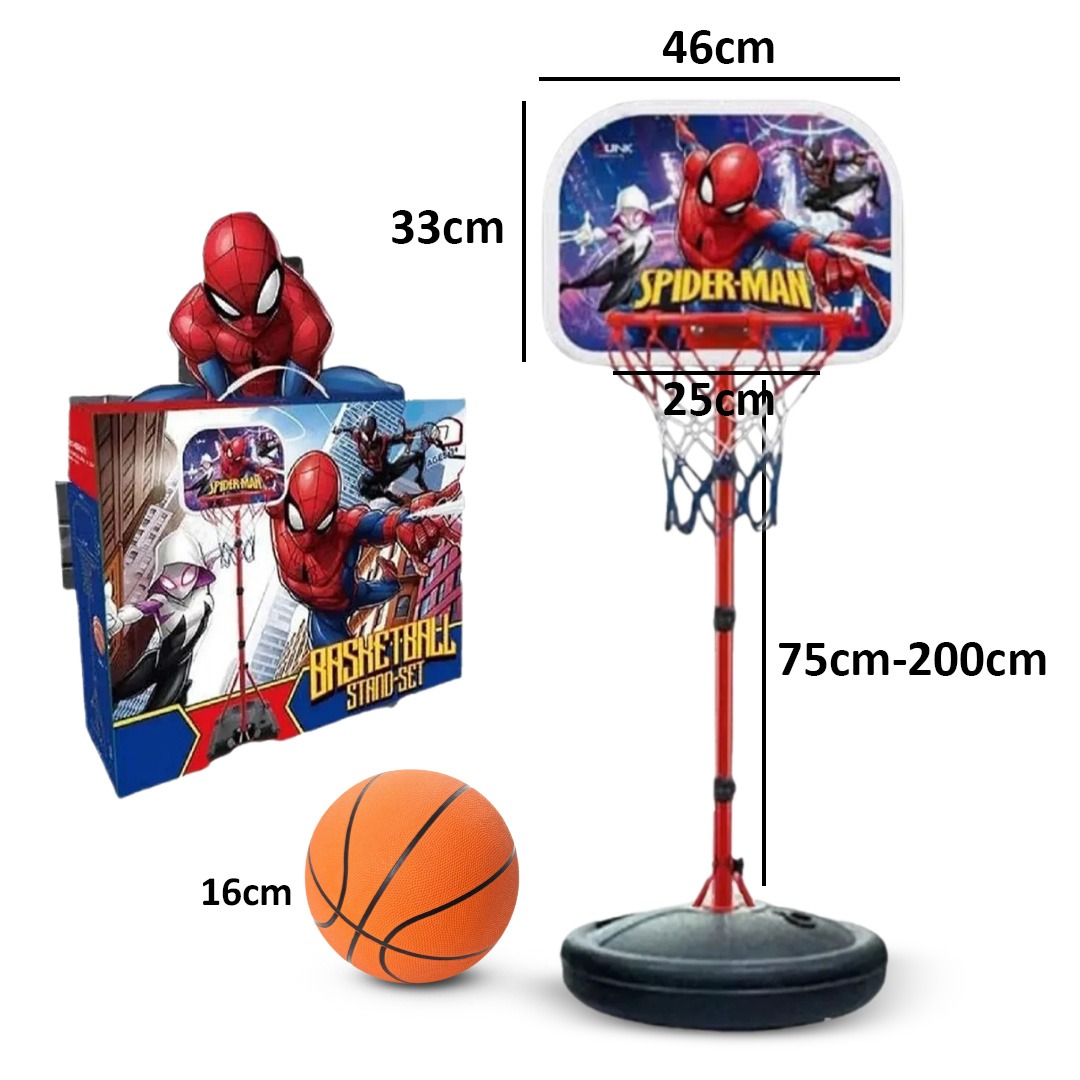 Spiderman Basketball Stand set 200cm
