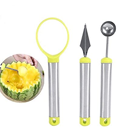 Stainless Dig Fruit Kit 3 Pcs