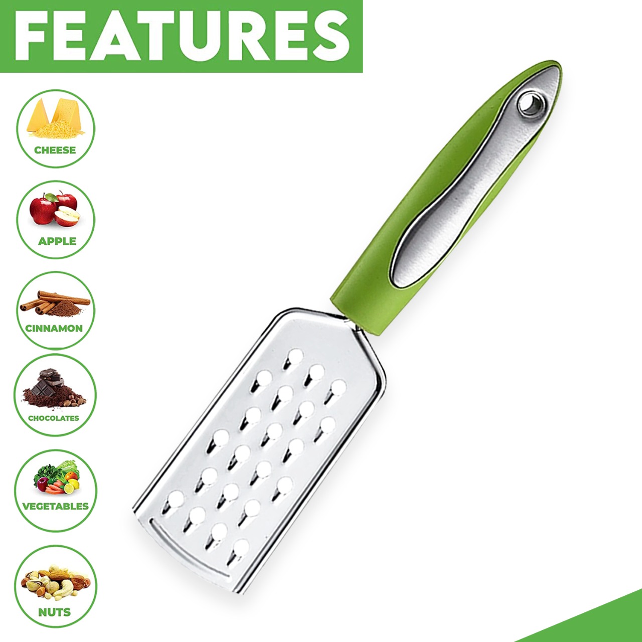 Stainless Steel Big Holes Grater