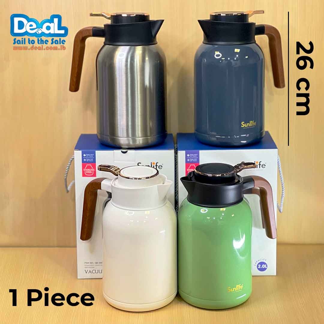 Sunlife 2000ml High Quality Double Wall Stainless Steel Vacuum Flasks & Thermoses