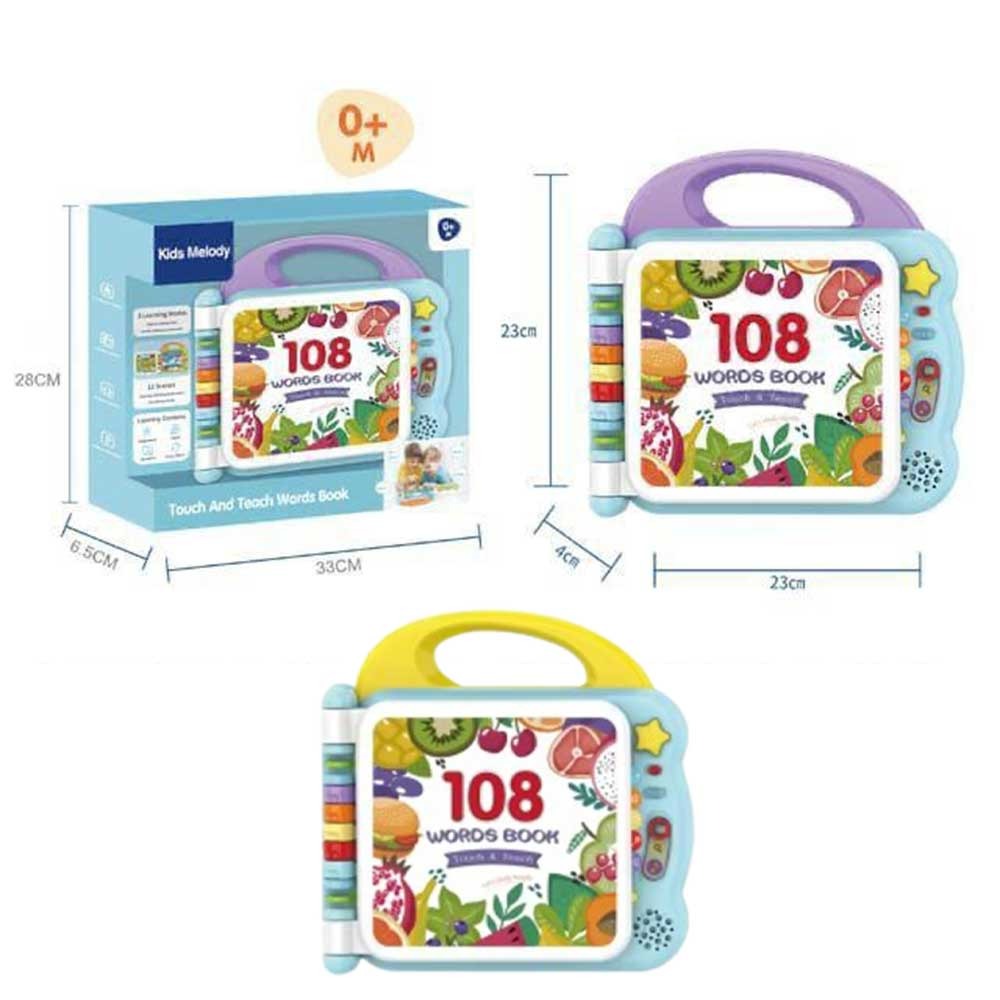 Touch and Teach Words Book,Baby Early Education Story Book