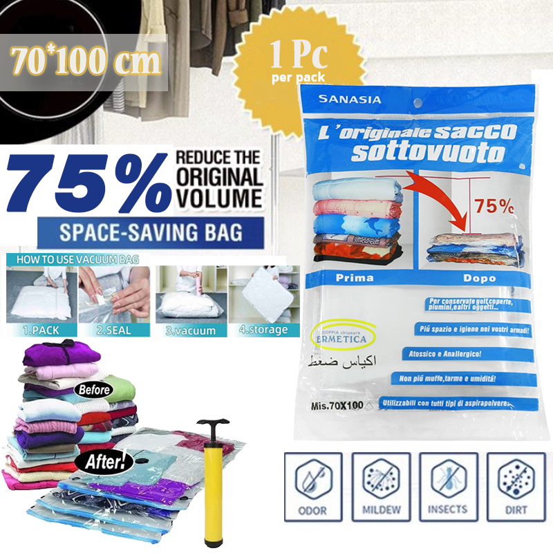 Vacuum Storage bag (Pack of 1) Large (70 x 100 CM)  Storage Vacuum Bags