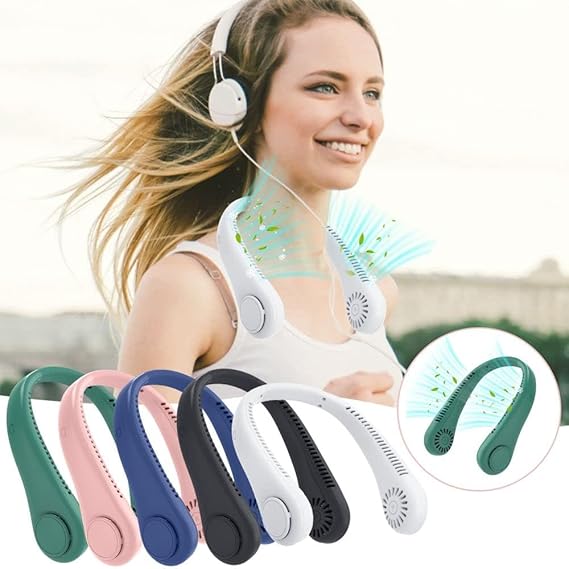 Vaneless Hanging Neck Fan, Portable and Silent Wearable Fan For Indoor, Outdoor Use