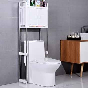 Multi-Purpose Washing Machine Storage Rack for Laundry Room and Bathroom,Space Saving Bathroom Shelf