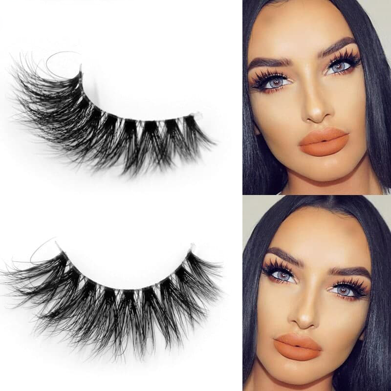 Victoria 3D mink dramatic volume Reusable Natural and Handmade long lasting Lashes Extension A21
