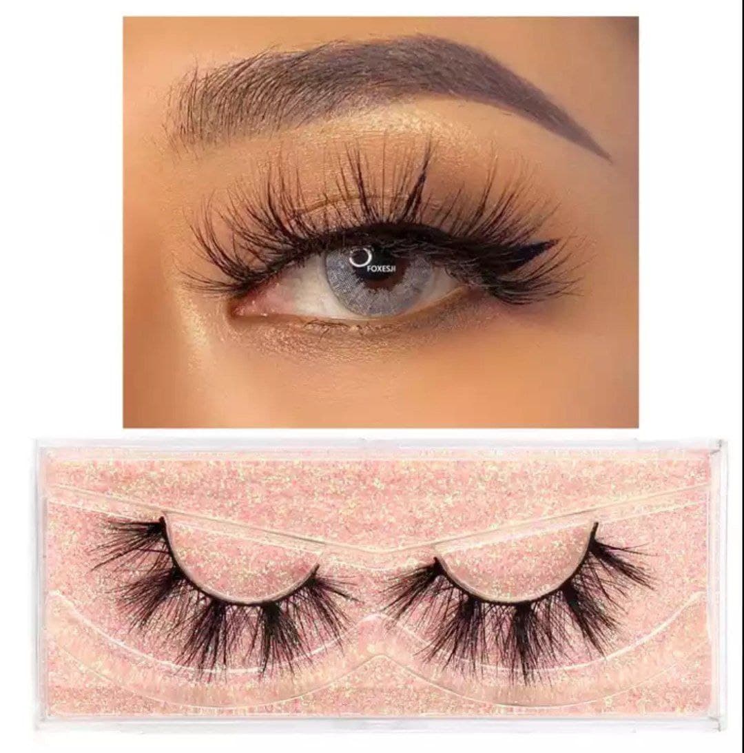 Victoria 3D mink dramatic valume Reusable Natural and Handmade longlasting Lashes Extension E21