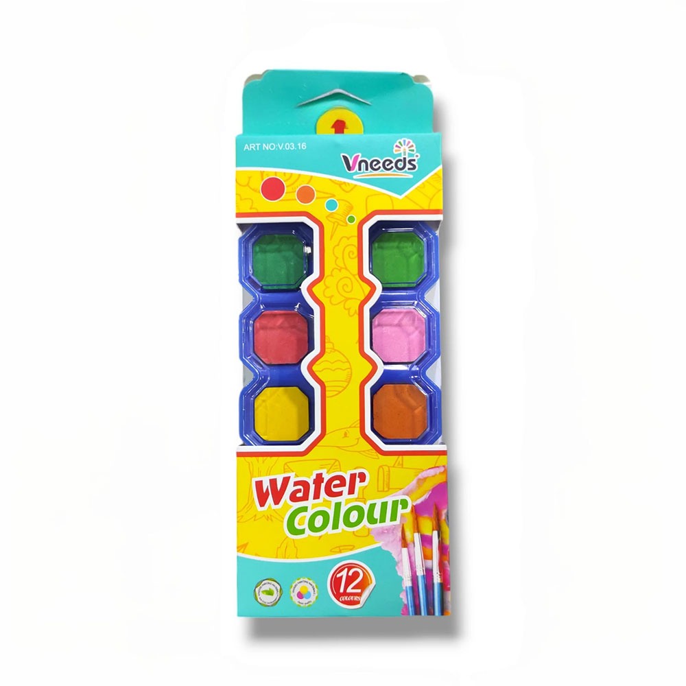 Vneeds 12 Pcs Brush Water Color