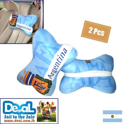 World+Cup+2+Pieces+Argentina+Car+Pillows