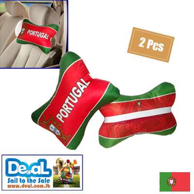 World+Cup+2+Pieces+Portugal+Car+Pillows