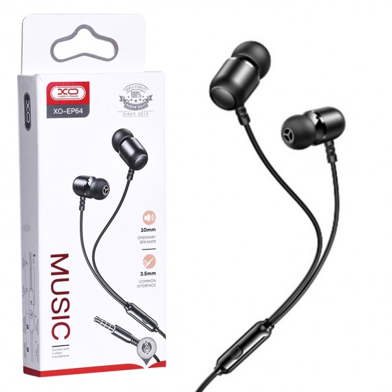 XO-EP64 Music Earphones,Wired Earphones 10mm Ordinary Speaker