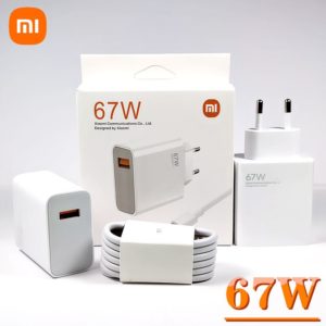Xiaomi 67W Power Adapter Suit & Type-C Data Cable