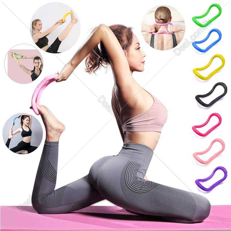 Yoga Circle Stretch Ring Massage Home Women Fitness Equipment Bodybuilding Pilates Ring Exercise Training Workout Accessories