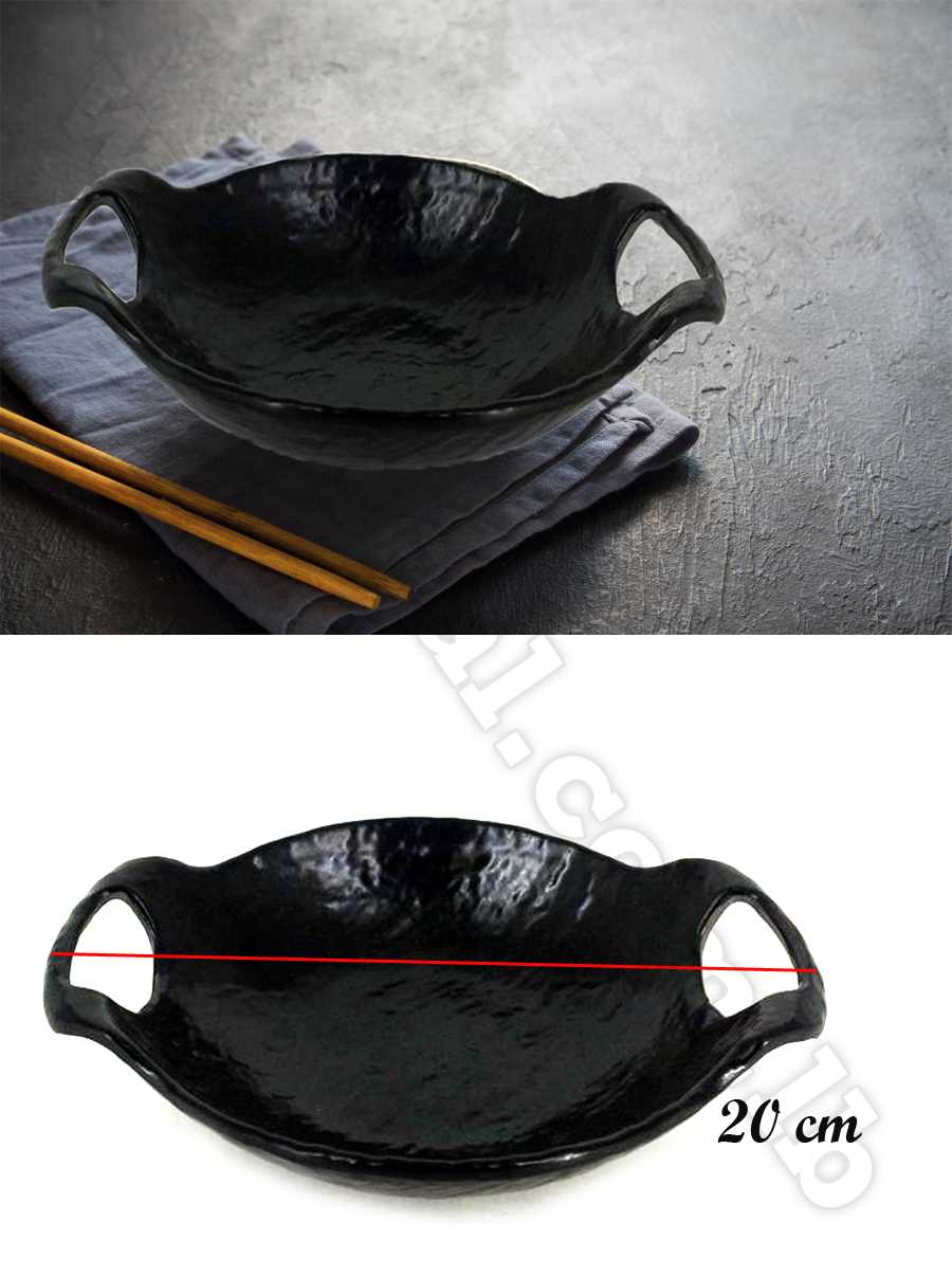 black melamine ware