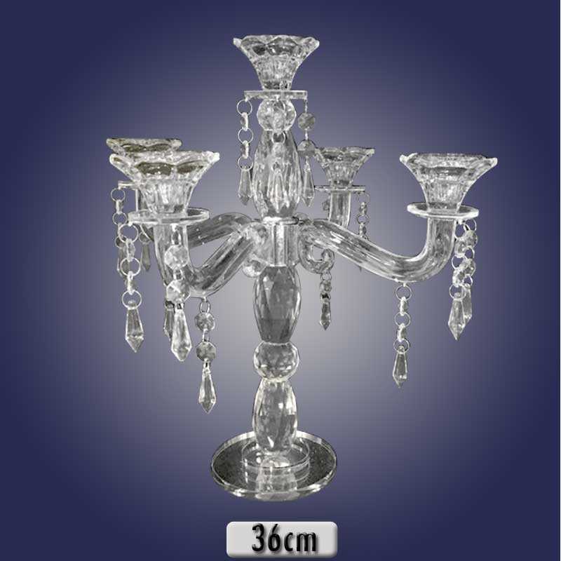 crystal five candlestick