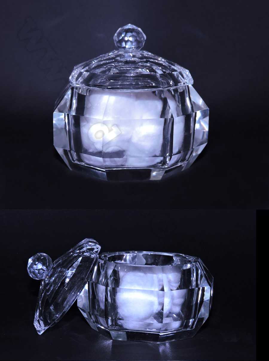 Transparent Crystal Sugar and  Candy and  Spices Container With Lid