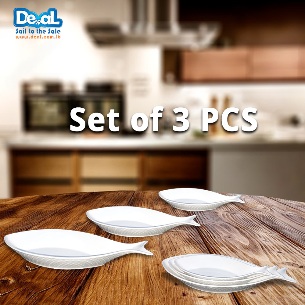 Set+Of+3pcs+Ceramic+Fish+Plates+3+Sizes