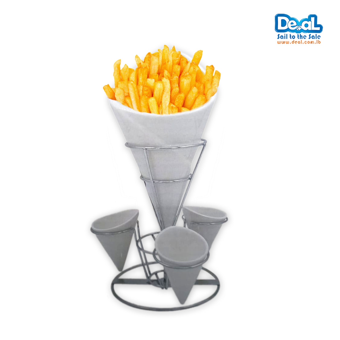 french chips holder with steel stand
