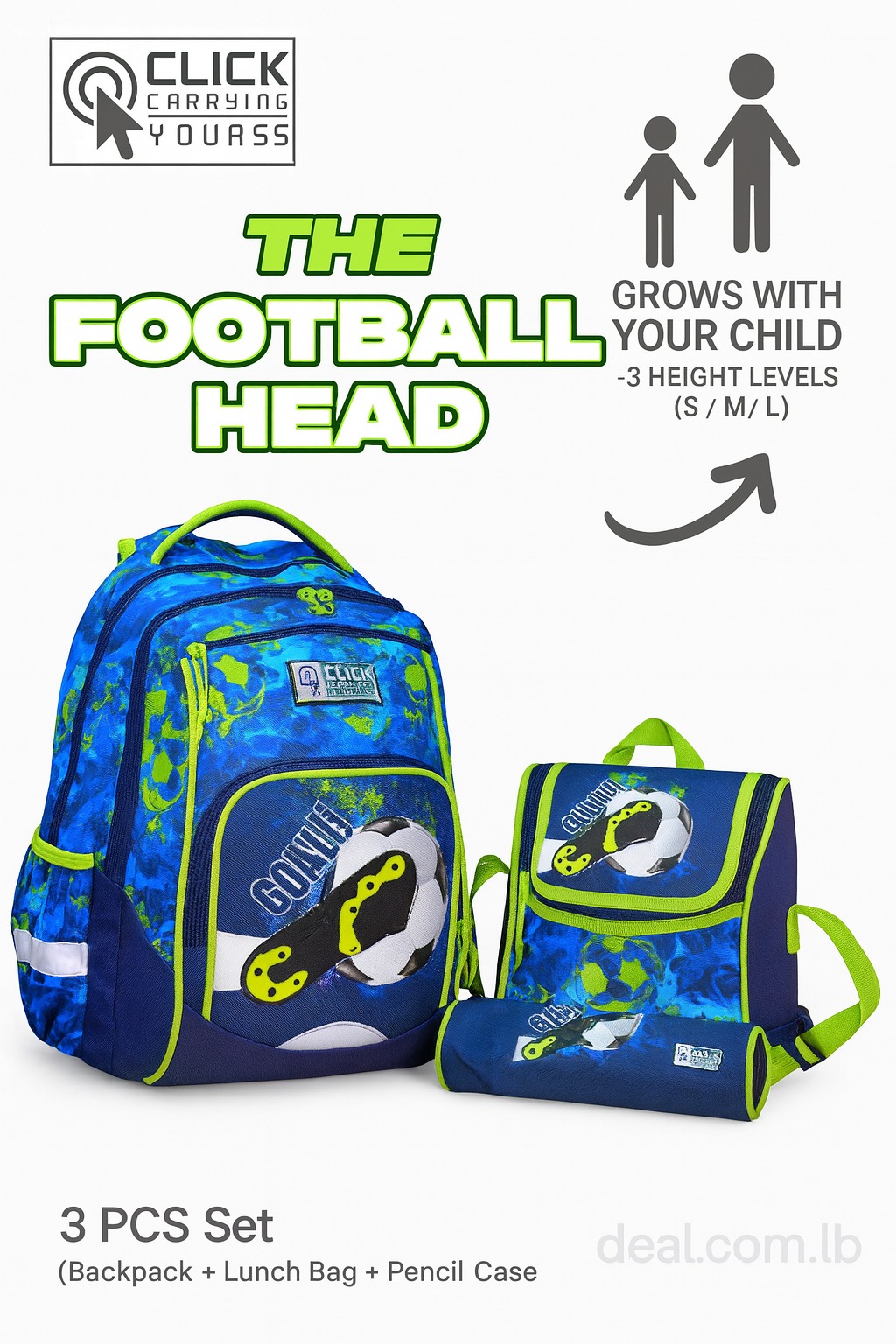 طقم مدرسة 3 قطع  – School Set 3 Pcs