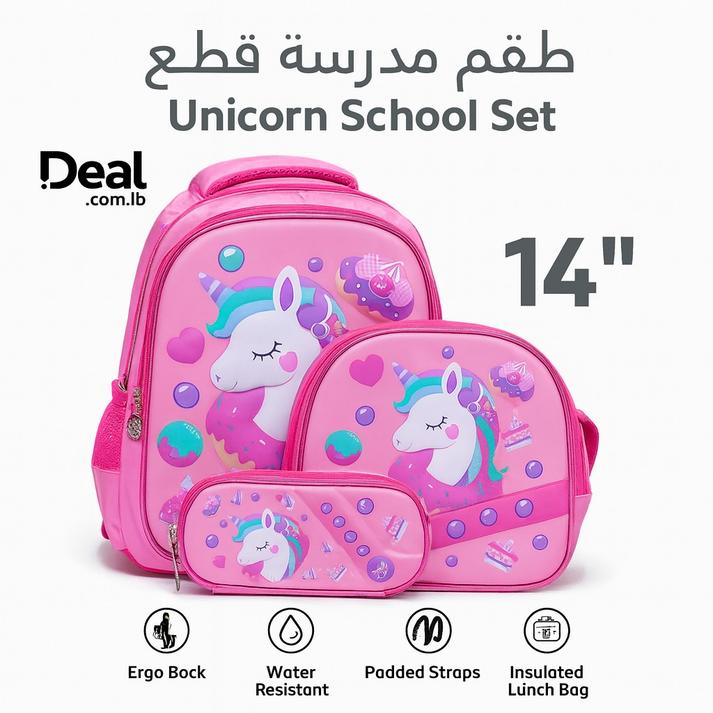 طقم مدرسة 3 قطع – School Set 3 Pcs