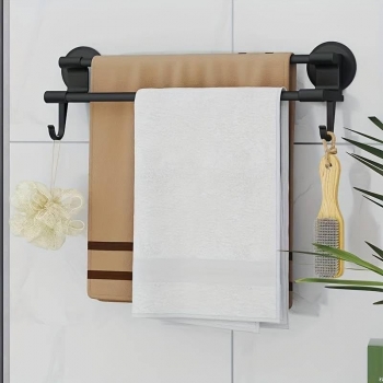 Bathroom+Towel+Rack%2CNail+Free+Double+Pole+Towel+Storage+Racks%2CTowel+Bar%2CMultipurpose+Storage+Rack+with+Hooks%2CSlipper+Bracket%2CBathroom+Accessories