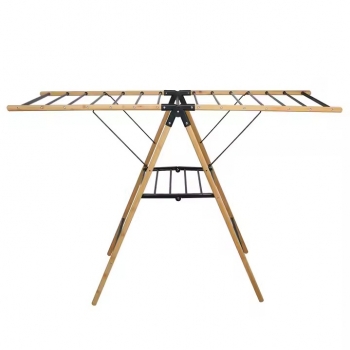 150x100x52cm+Bamboo+Clothes+Dryer+Rack+Easy+Home+Foldable+Garments+Hanging+Dry+Wooden+Laundry+Clothes+Drying+Rack
