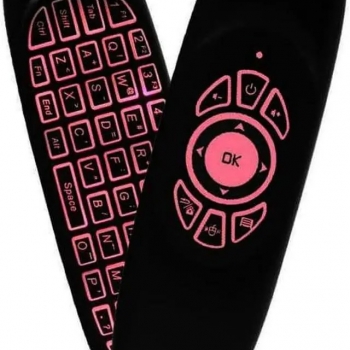 RGB+7+Colors+Backlight+Fly+Air+Mouse+Gyro+Sensor+Wireless+2.4G+RF+Keyboard+Remote+Control+For+Android+Smart+TV+Box