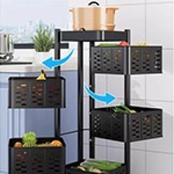 6+Tier+Kitchen+Floor+Standing+Multi-Layer+Storage+Basket+Rack%2CCart+with+Wheels+For+Vegetables%2CFruits%2CGrocery%2CSpace-Saving+Multi-Layer+Storage+Basket