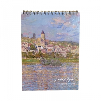 1+Pc+Oil+Painting+Pattern+Cover+Random+Sketchbook%2CA4+Sketchbook+45+Sheets