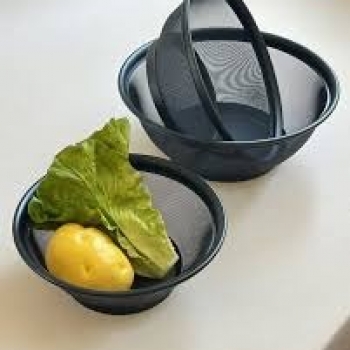 25cm+Mesh+Strainer+Colander%2CMetal+Kitchen+Strainer+Black%2CDurable+Fine+Mesh+for+Draining+%26+Rinsing