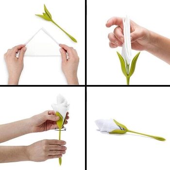 4Pcs+Bloom+Napkin+Holders