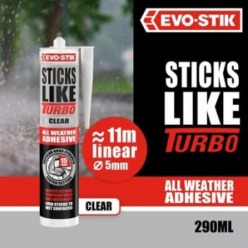 Evo-Stik+Sticks+Like+Turbo+All+Weather+Adhesive+290ML+%28Clear%29