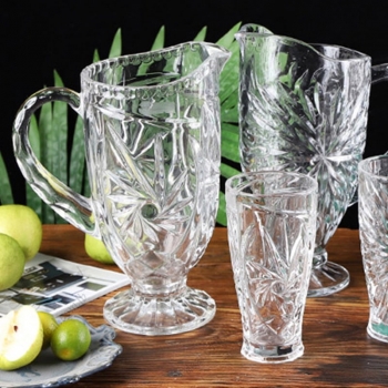 Water+Jug+With+6+Glass+Cups+With+Flower+Design